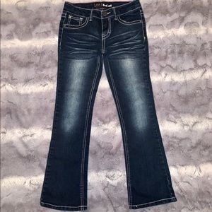 3/$20 Lee boot cut girls jeans size 8